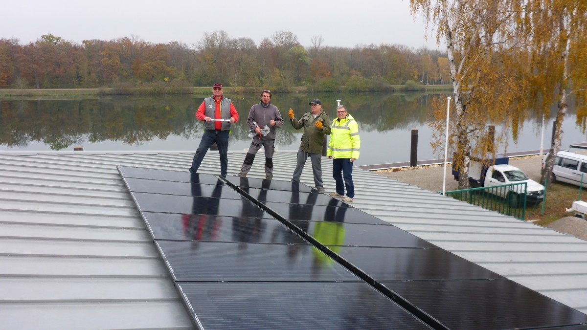 Pose des panneaux photovoltaïques