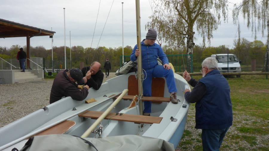 Préparation des bateaux