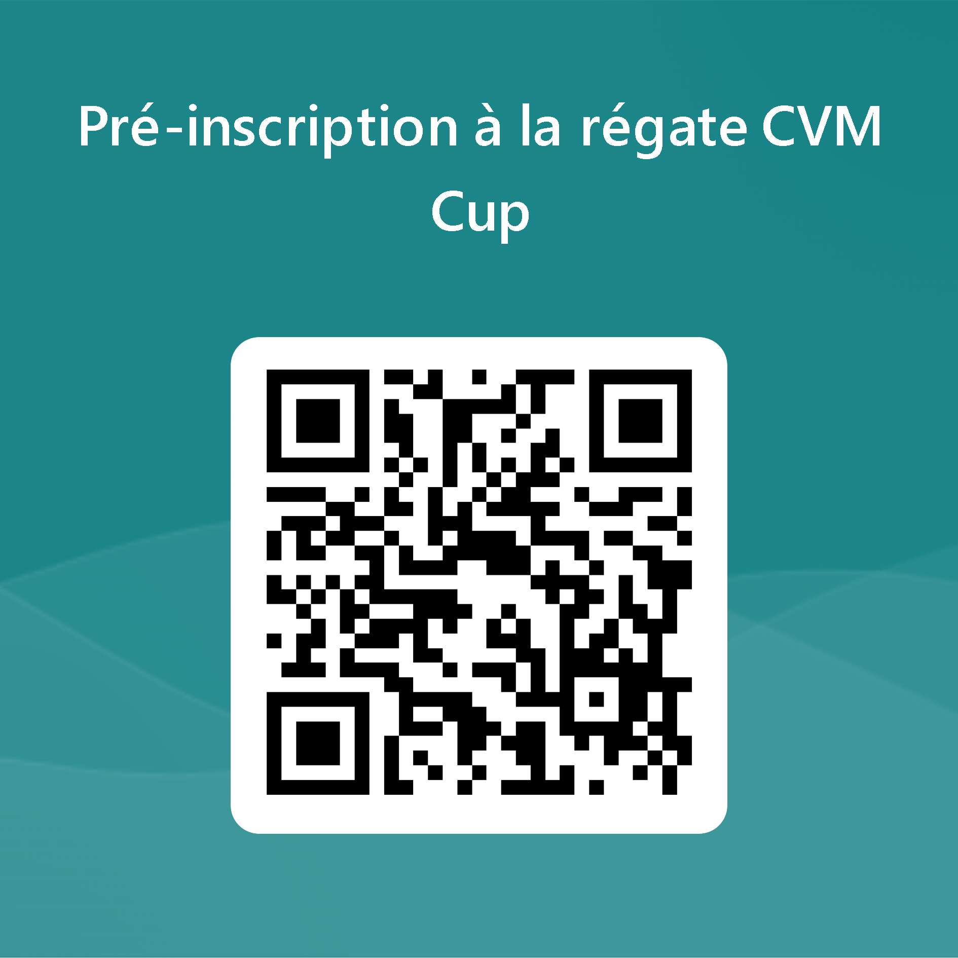 Qrcode pour pre inscription a la regate cvm cup